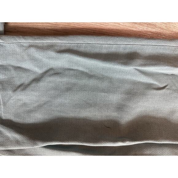 Splendid Chambray Jumpsuit L Medium green Indigo Drawstring Waist Pocket Tapered - Picture 11 of 11